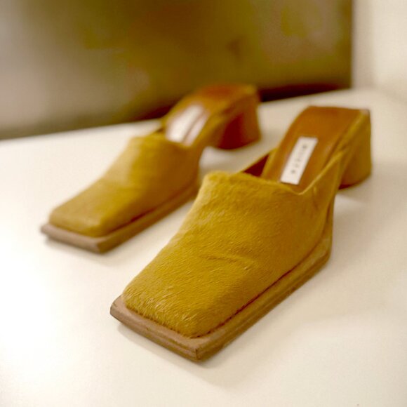 MIISTA Jena Calf-Hair Mules - Picture 1 of 5